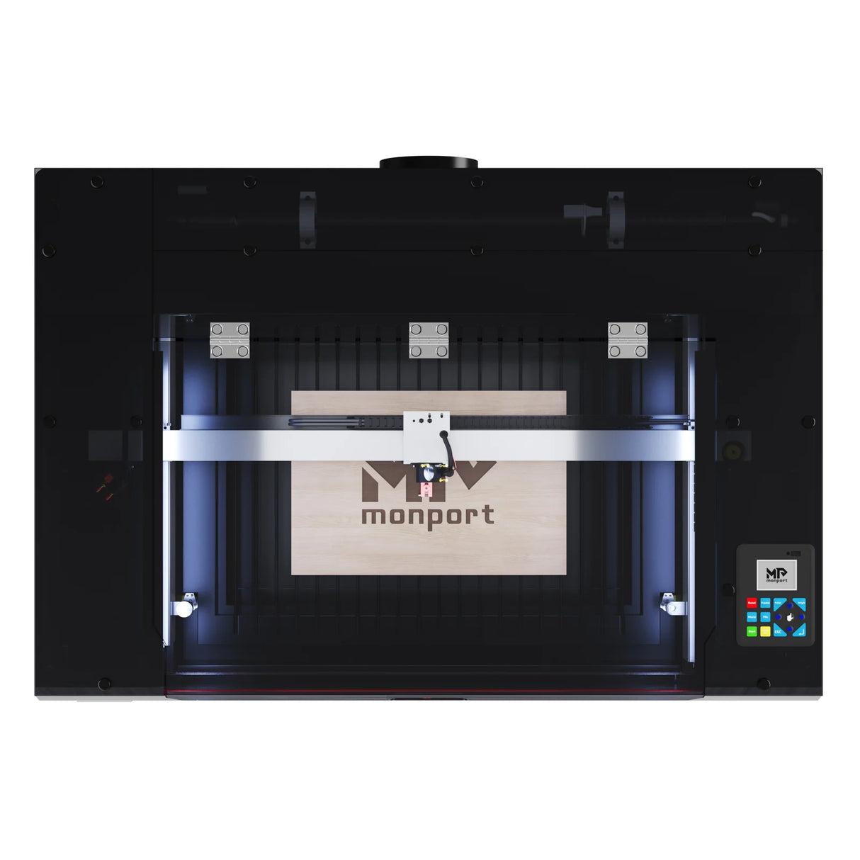 Monport Reno65 Pro 65W Graveur et découpeur laser CO2 de bureau (24" X 16") avec nouveau contr?leur DSP et Mise au point automatique assistée
