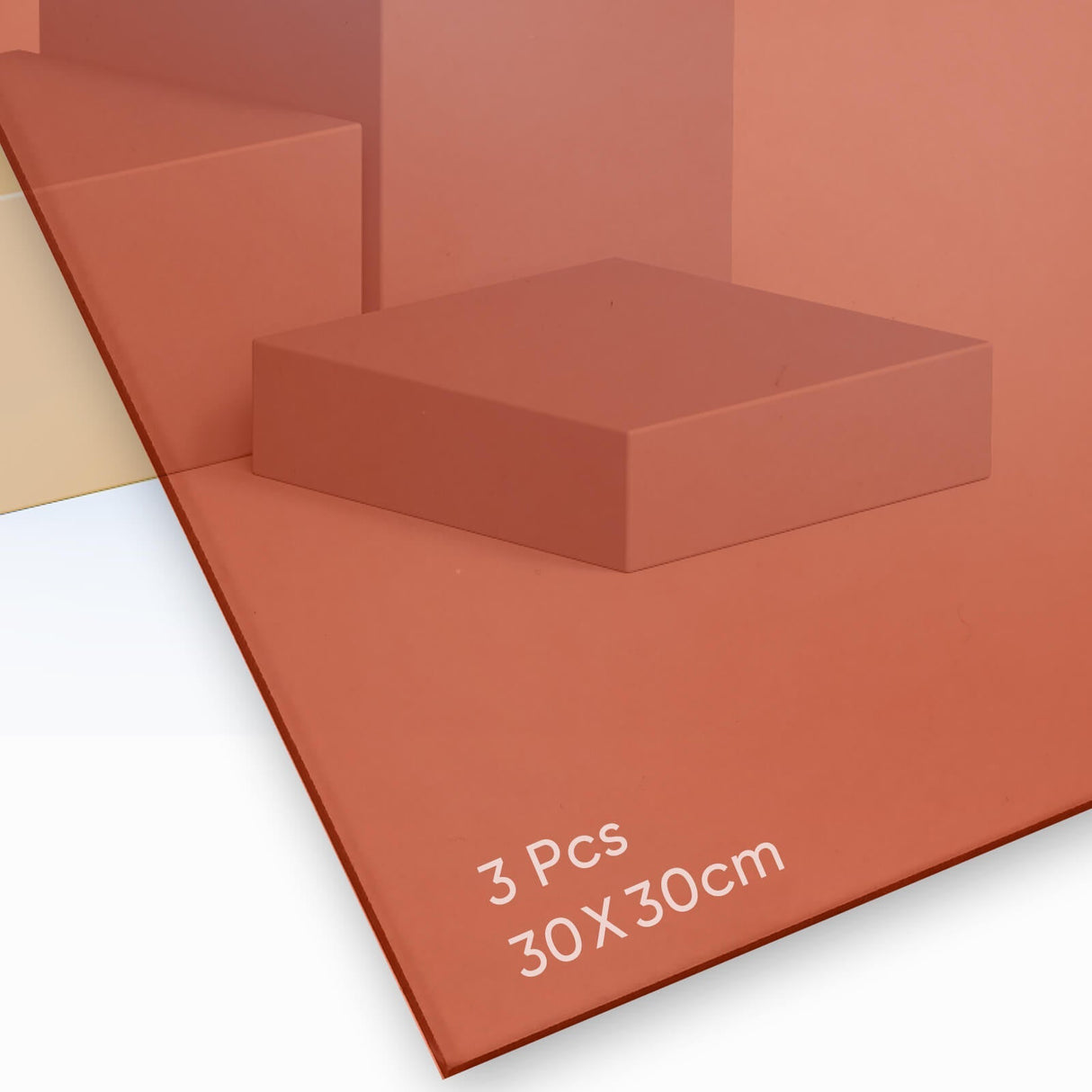 Plaque en acrylique Monport Select 305 × 305 mm (lot de 3)