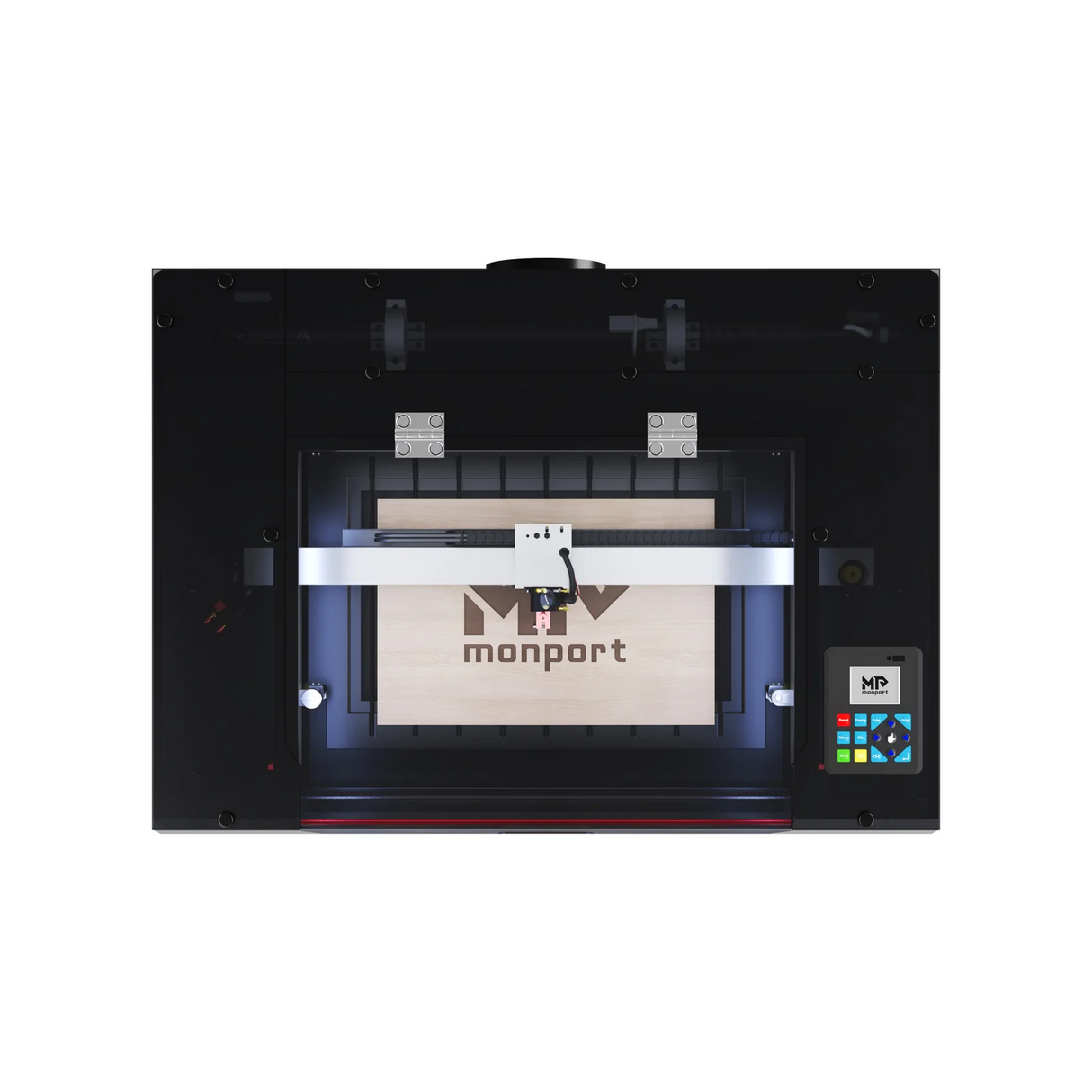 Monport Reno45 Pro 45W Graveuse et découpeuse laser CO2 de bureau (16" X 12") avec un tout nouveau système Mise au point automatique assistée