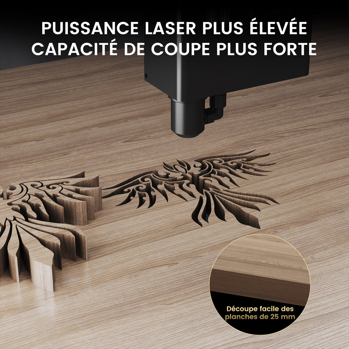 Monport Mega : La première machine à graver de bureau intelligente de 70 W au monde