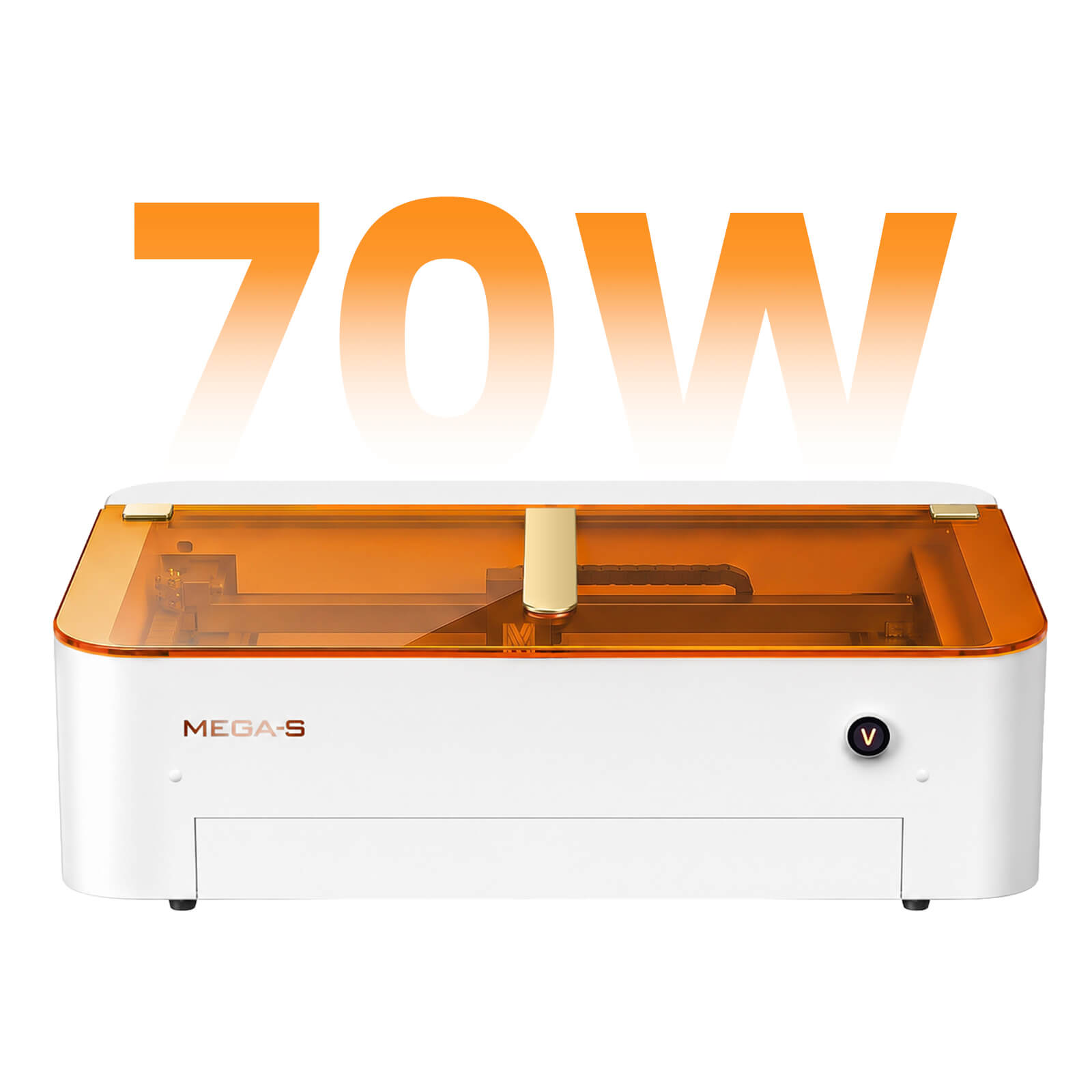 Monport MegaS – Mise à niveau de la série Mega : graveuse et découpeuse laser CO₂ 70 W avec précision intelligente