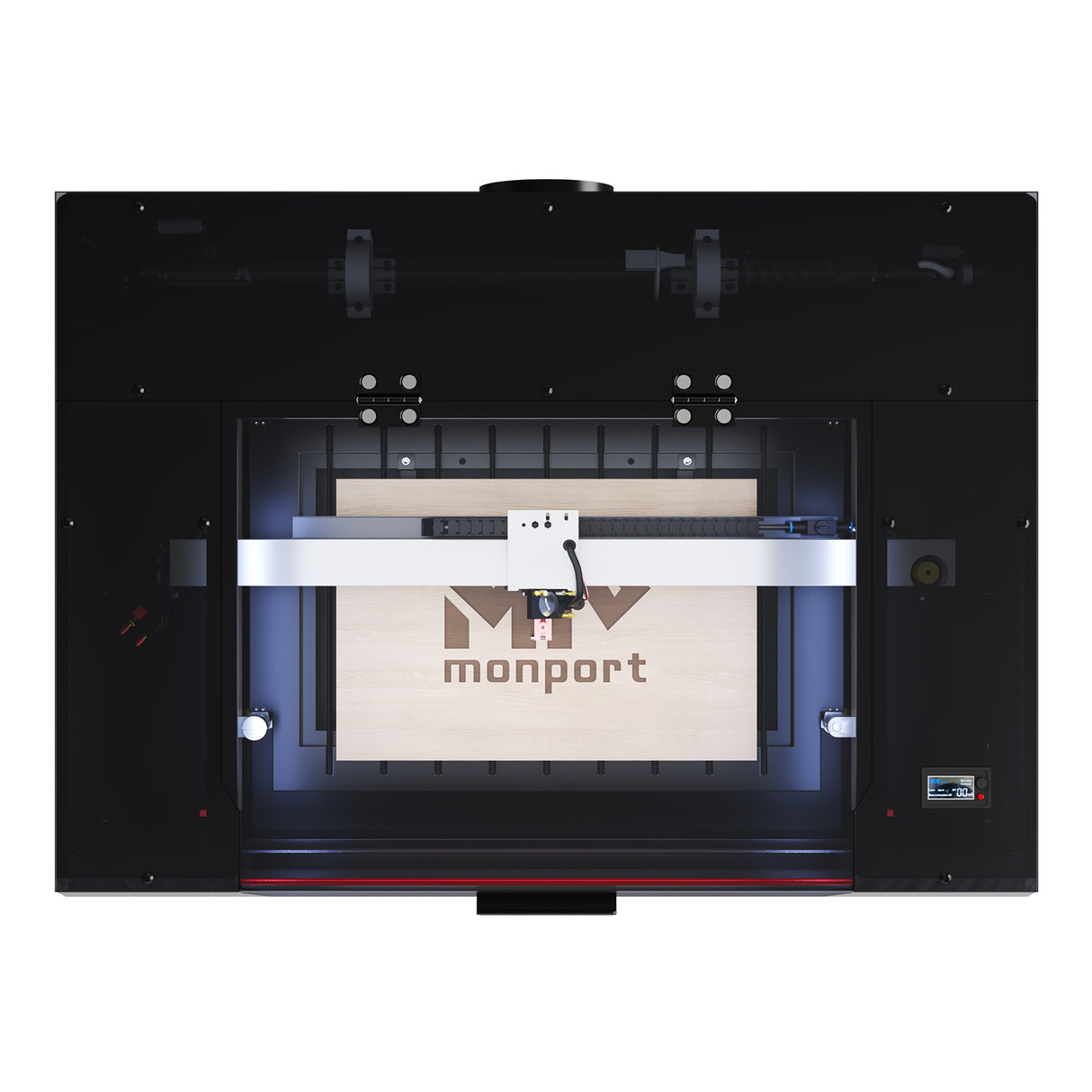 Monport Reno45 45W Graveuse et découpeuse laser CO2 de bureau (16" x 12") avec un tout nouveau système Mise au point automatique assistée