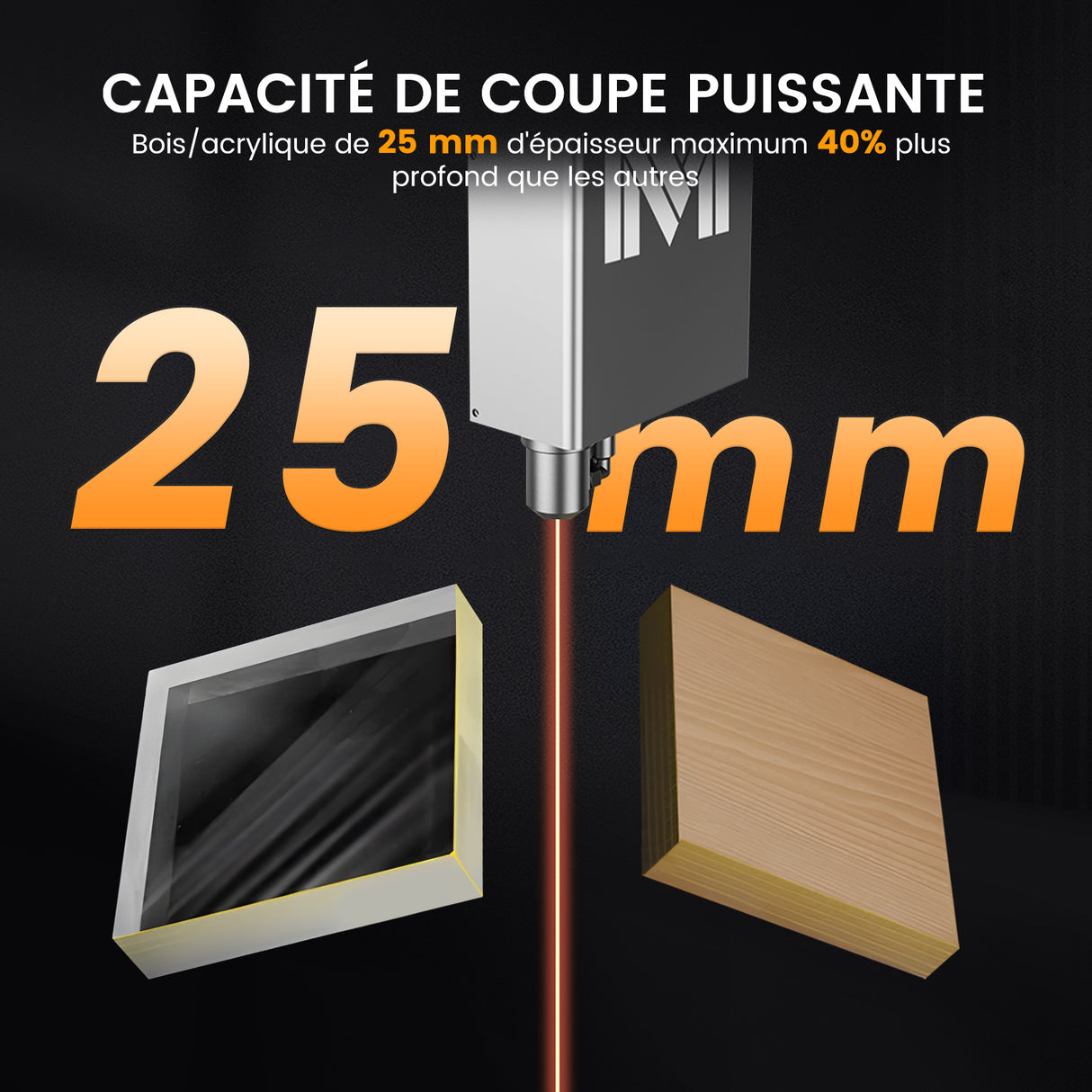 Monport Mega : La première machine à graver de bureau intelligente de 70 W au monde