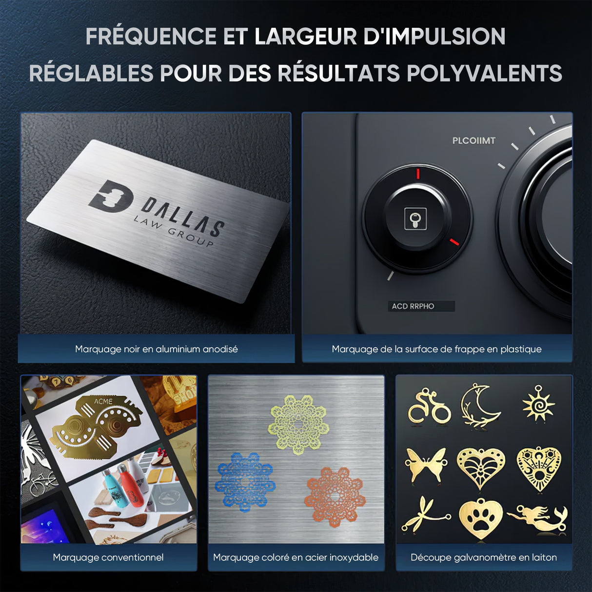 Monport 30W Graveur & marqueur laser à fibre (175 x 175 mm) GPro MOPA avec focalisation manuelle