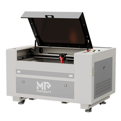 Monport 60W Machine à graver laser CO2 & Cutter (600 x 400mm) Surface de gravure avec mise au point automatique