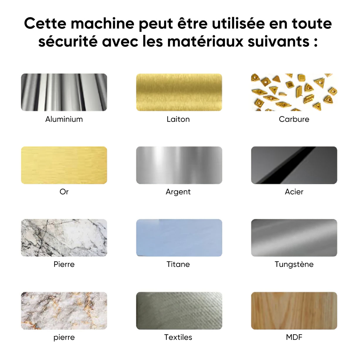 Monport GA Graveur & marqueur laser à fibre MOPA intégré amélioré 100W avec Mise au Point Automatique