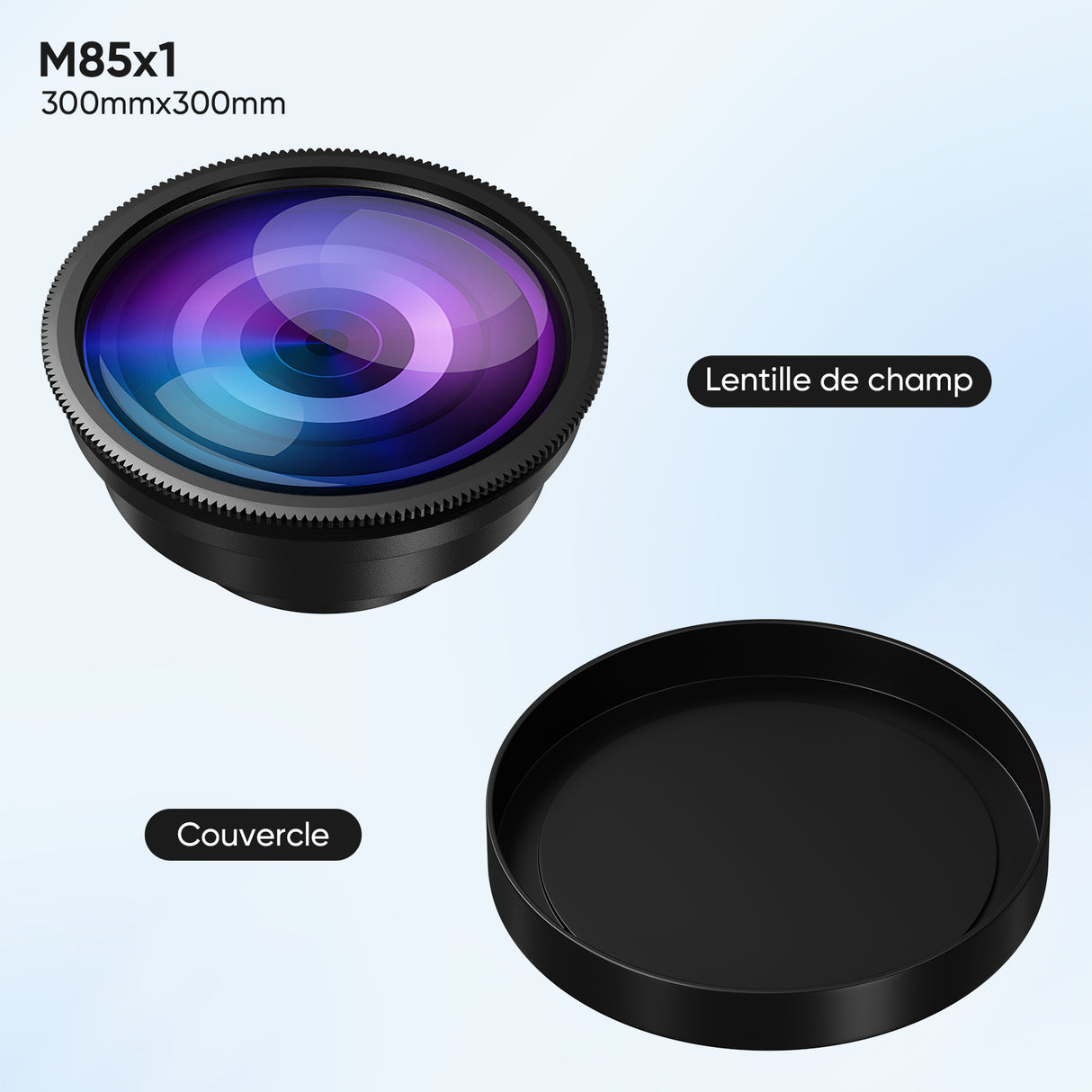 Monport F-theta M85 300mm*300mm Lentille optique de remplacement pour graveur laser à fibre