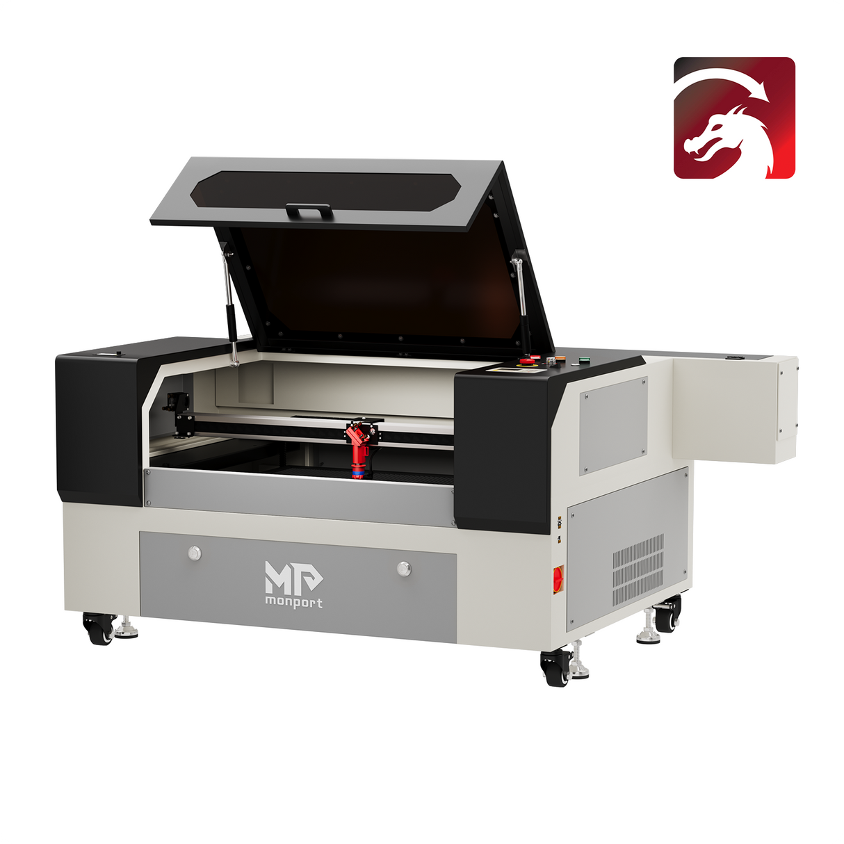 Monport 80W Machine à graver laser CO2 & Cutter (500x700mm) avec Mise au point automatique