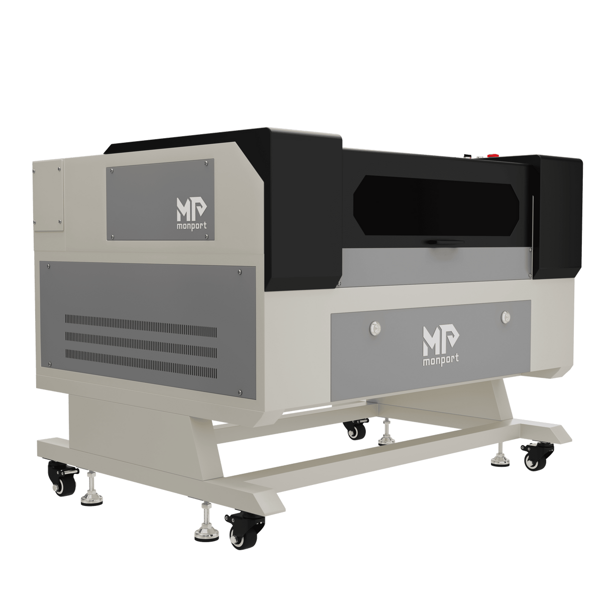 Monport 80W Machine à graver laser CO2 & cutter (500x700mm) avec Mise au point automatique et support