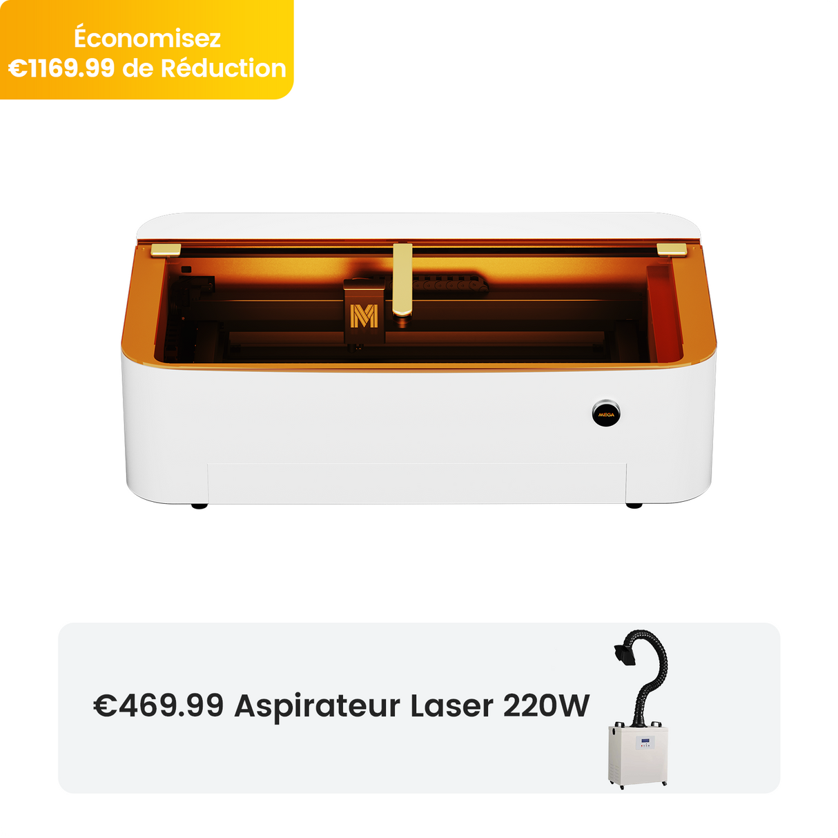 Monport Mega : La première machine à graver de bureau intelligente de 70 W au monde