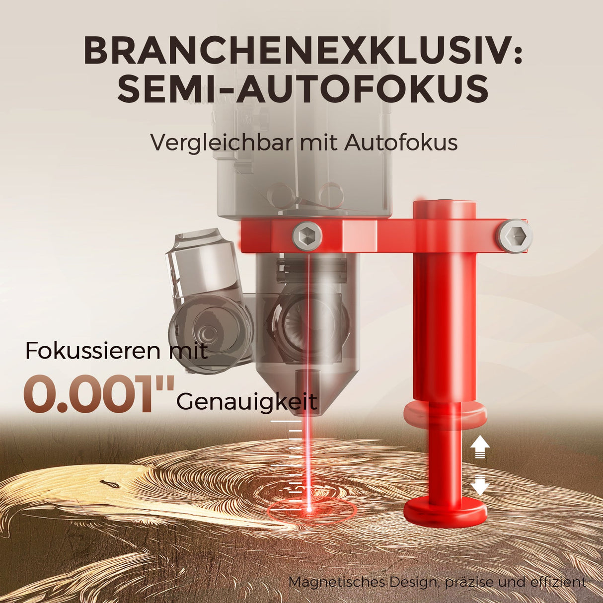 Machine de gravure et de découpe laser CO₂ de bureau Monport Reno 65 Pro (600x400mm) et 65 Pro Vision, équipée d'une caméra HD 8MP et d'une fonction de remplissage automatique intelligente