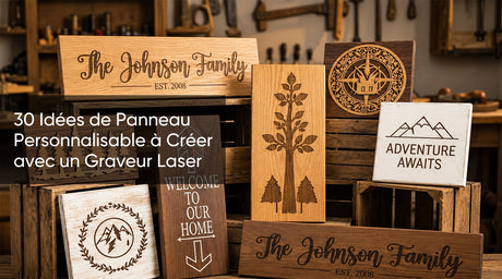 30 Idées de Panneau Personnalisable à Créer avec un Graveur Laser