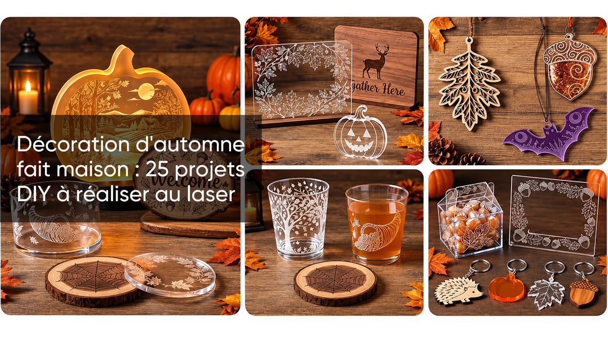 Décoration d'automne fait maison : 25 projets DIY à réaliser au laser