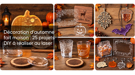 Décoration d'automne fait maison : 25 projets DIY à réaliser au laser
