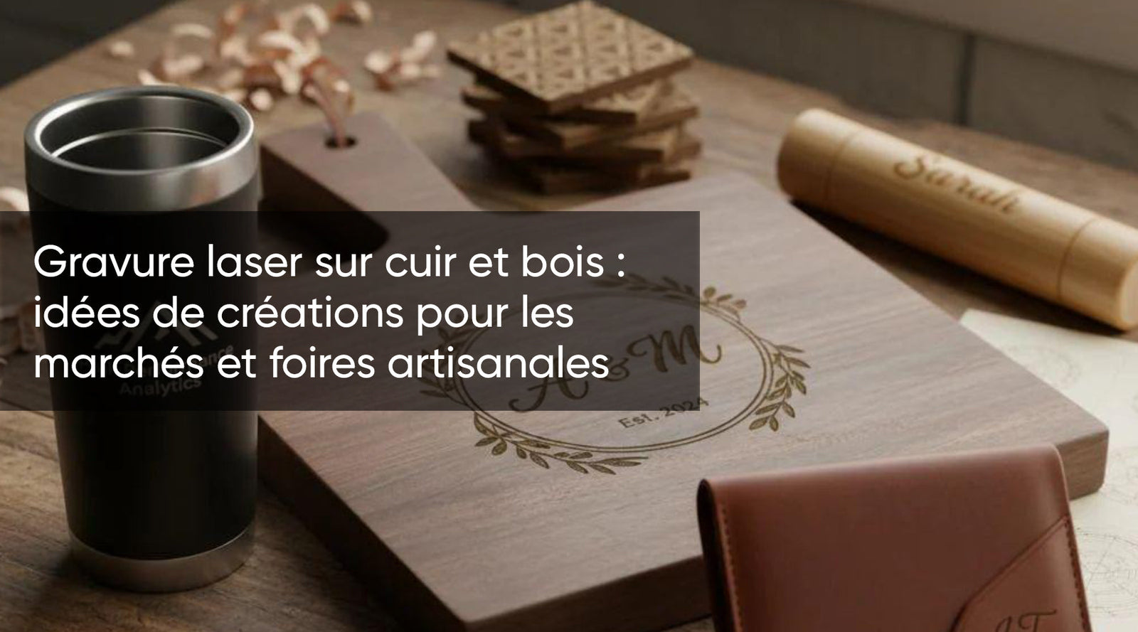 Gravure laser sur cuir et bois : idées de créations pour les marchés et foires artisanales