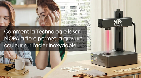 Comment la Technologie laser MOPA à fibre permet la gravure couleur sur l’acier inoxydable