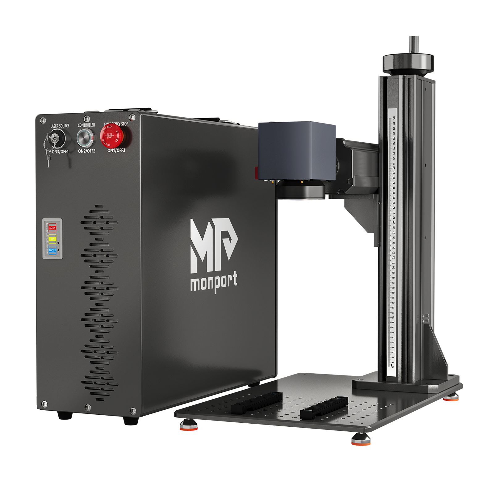 Monport GT 200W Split MOPA & Autofokus-Faserlaser-Gravierer & Farbemarkierungsmaschine