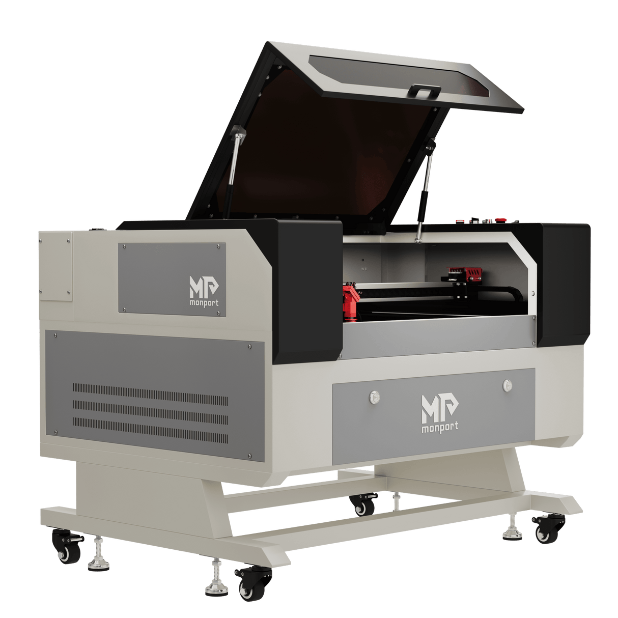 Monport 100W Machine à graver & cutter laser CO2 (500x700mm) avec autofocus et support