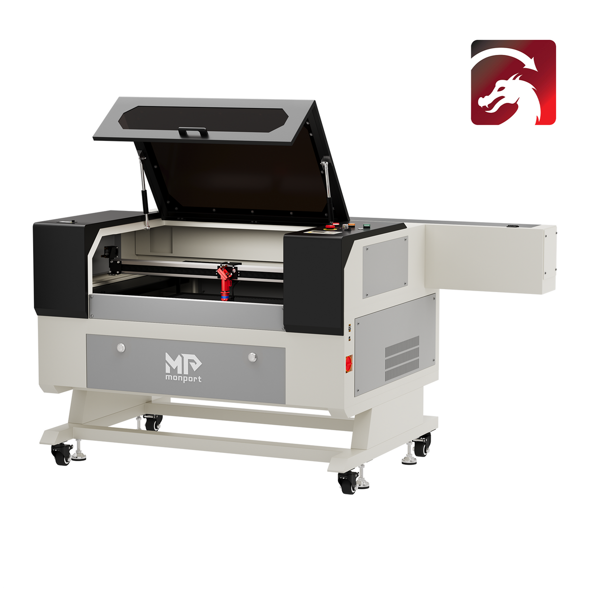 Monport 100W Machine à graver & cutter laser CO2 (500x700mm) avec autofocus et support