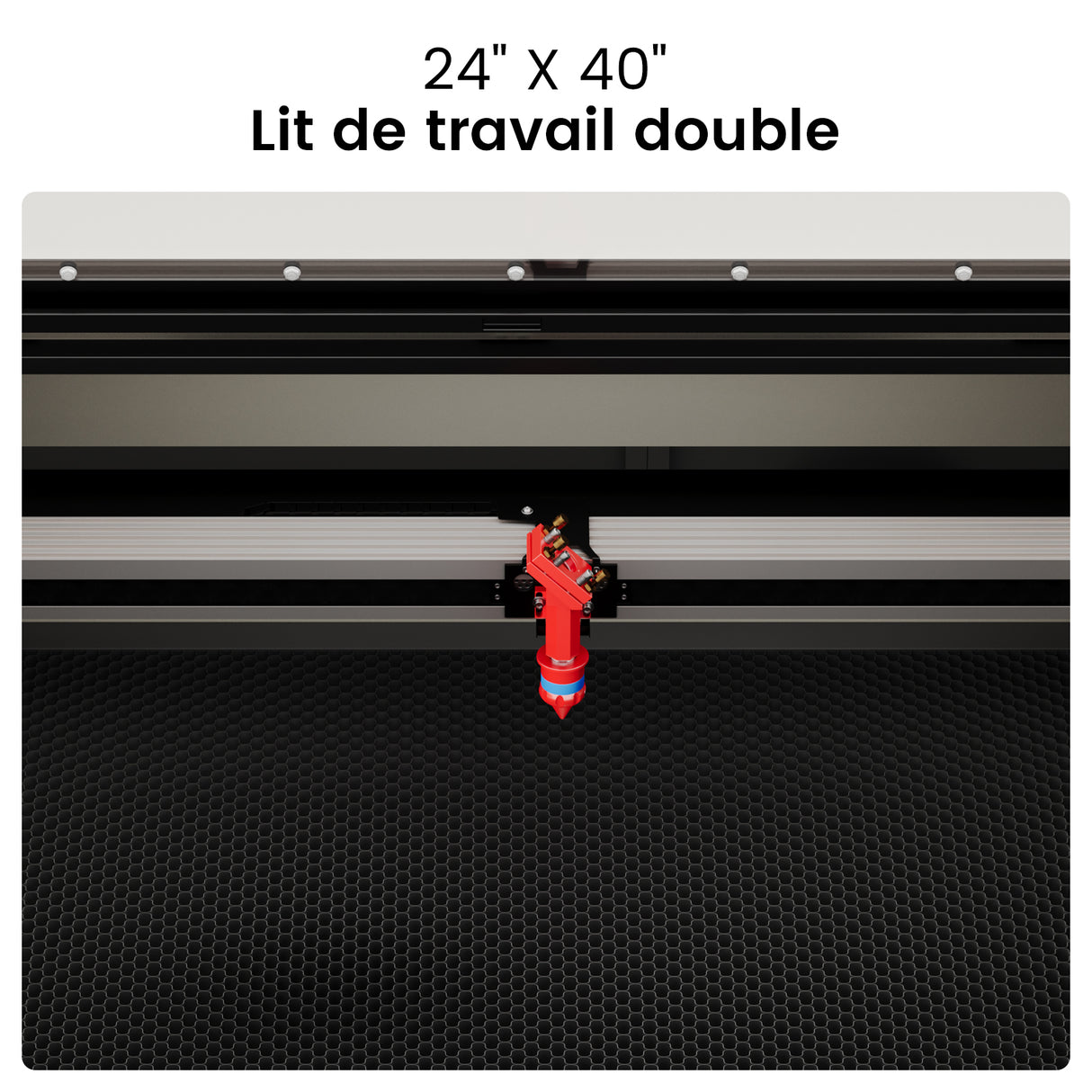 Monport 100W CO2 intégré Système de refroidissement à eau Machine à graver laser & Cutter avec (1000 x 600mm) surface de gravure