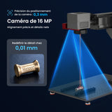 Monport GPro 200W MOPA Machine laser à fibre Vision – Avec système de vision pour un positionnement automatique, une gravure métallique précise et un marquage laser