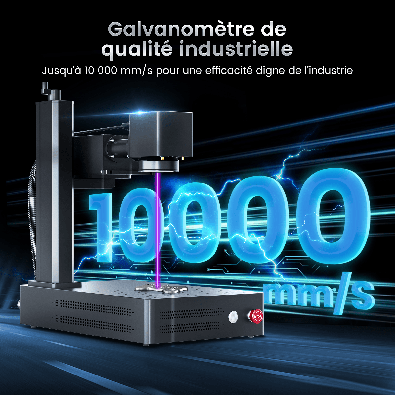 Monport 6W Graveur et Marqueur Laser UV