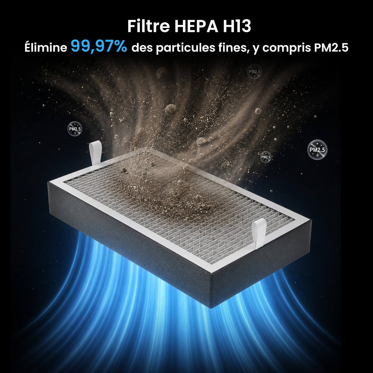 Monport 260W Système d’aspiration des fumées laser avec filtration à 4 niveaux – Pour machines de gravure laser CO₂ et fibre