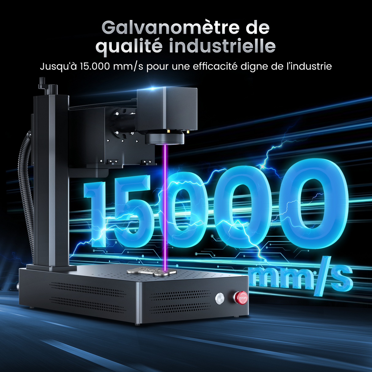 Monport 10W Graveur et Marqueur Laser UV