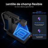 Monport GM 10W PRO Machine de gravure laser UV (gravure intérieure) – Marquage laser UV professionnel avec technologie laser froid 355 nm