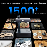 Graveur laser à fibre intégré et machine de marquage Monport GM 20W Pro avec mise au point automatique - Machine