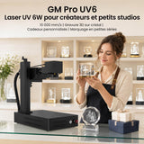 Monport GM 6W PRO Machine de gravure laser UV (gravure intérieure) – Marquage laser UV professionnel avec technologie laser froid 355 nm