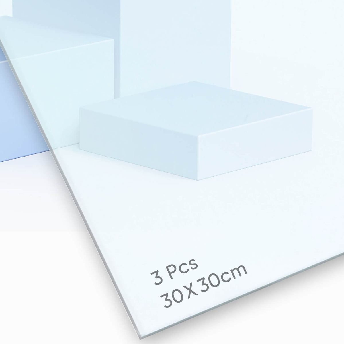 Plaque en acrylique Monport Select 305 × 305 mm (lot de 3)