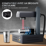 Graveur laser à fibre intégré et machine de marquage Monport GM 20W Pro avec mise au point automatique - Machine
