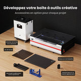 Monport Reno65 Pro Vision 65W – Machine de gravure et de découpe laser CO₂ de bureau (600x400mm) avec caméra HD 8MP, support de mise au point automatique magnétique et système de refroidissement par eau intégré