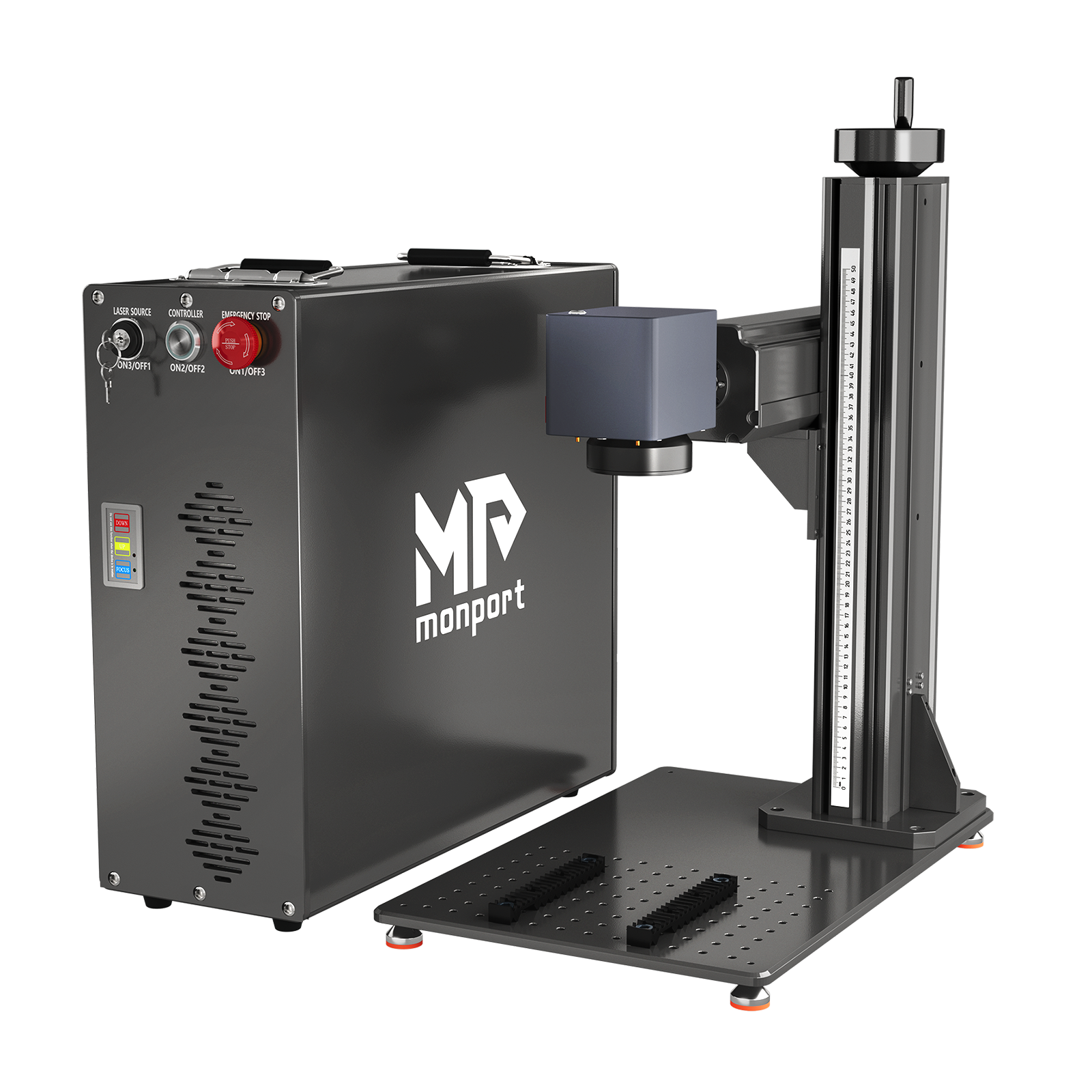 Monport GT 200W Split MOPA & Autofokus-Faserlaser-Gravierer & Farbemarkierungsmaschine