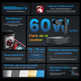 Monport GA Graveur & marqueur laser à fibre MOPA intégré amélioré 60W avec autofocus