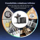 Monport GT 30W Graveur et machine de marquage laser à fibre séparé avec autofocus (150 mm × 150 mm) – Appareil