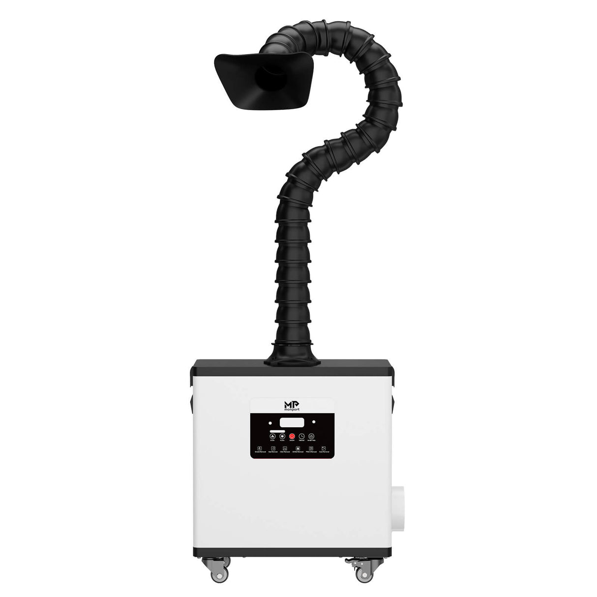 Monport 260W Système d’aspiration des fumées laser avec filtration à 4 niveaux – Pour machines de gravure laser CO₂ et fibre