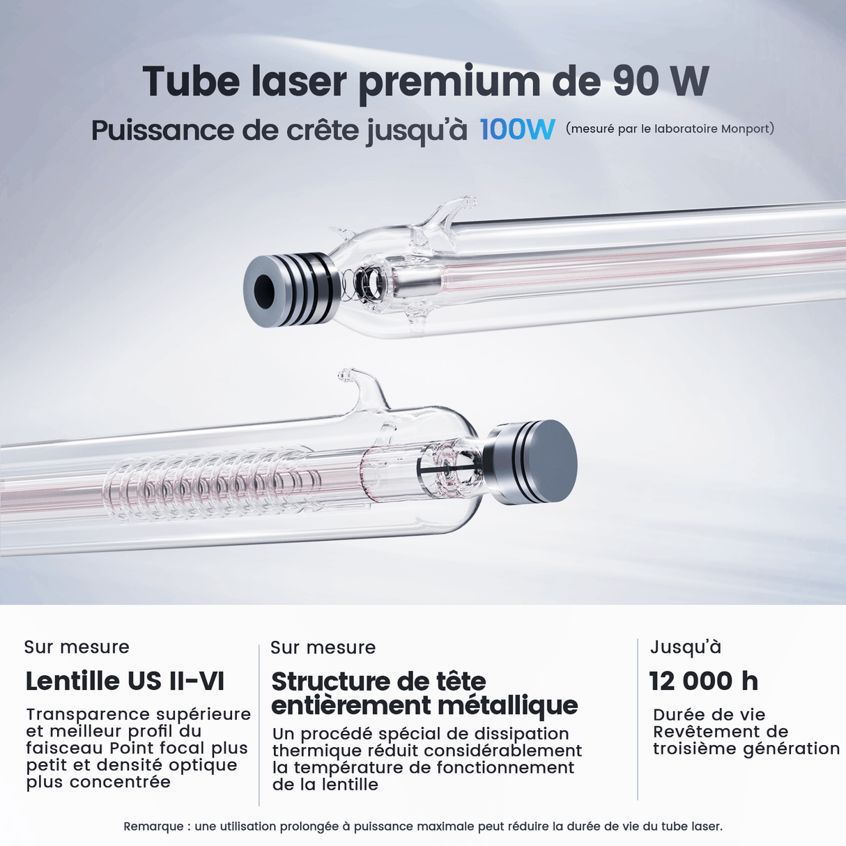 Monport Effi9S Laser CO₂ de gravure et de découpe amélioré 90 W (914 × 610 mm) avec mise au point automatique et refroidisseur d’eau intégré 4,9 (18 avis)