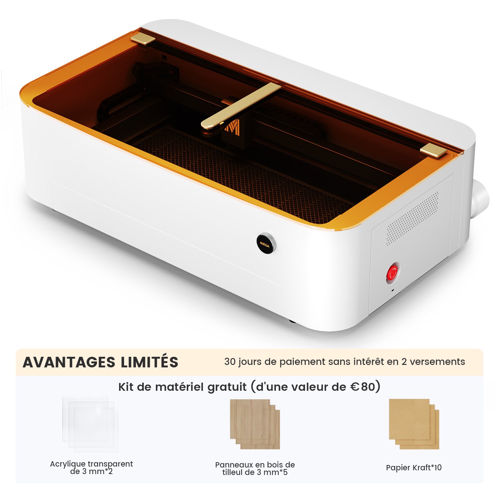 Monport Mega : La première machine à graver de bureau intelligente de 70 W au monde