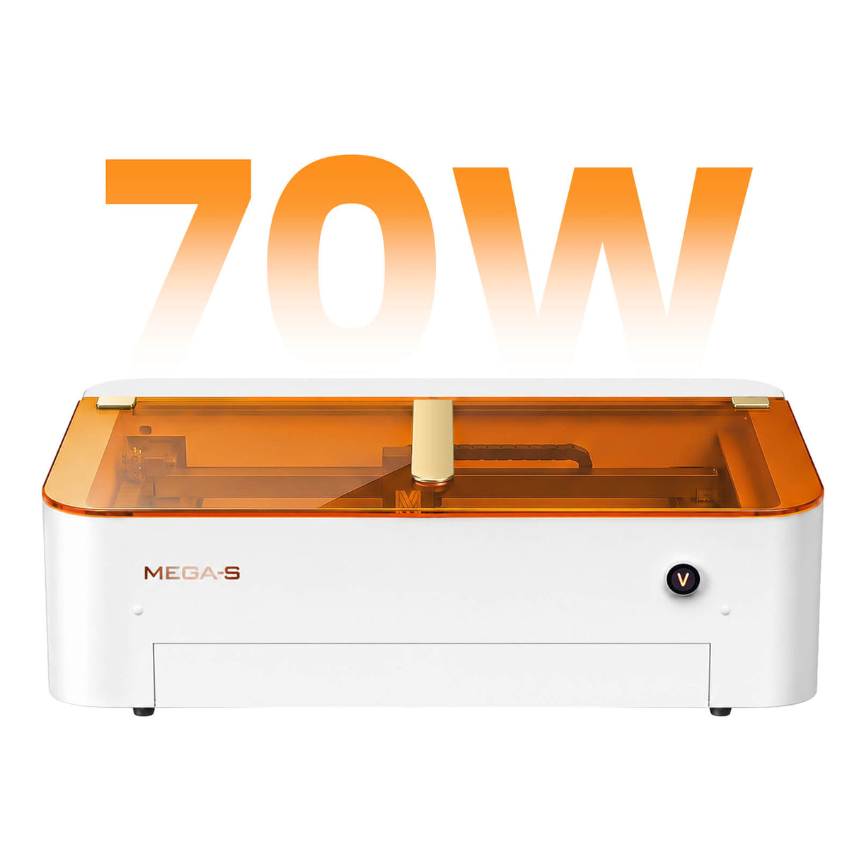 Monport MegaS – Mise à niveau de la série Mega : graveuse et découpeuse laser CO₂ 70 W avec précision intelligente