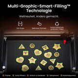 Monport Reno65 Pro Vision 65W – Machine de gravure et de découpe laser CO2 de bureau (24'' x 16'') avec caméra HD 8MP et support de mise au point automatique magnétique