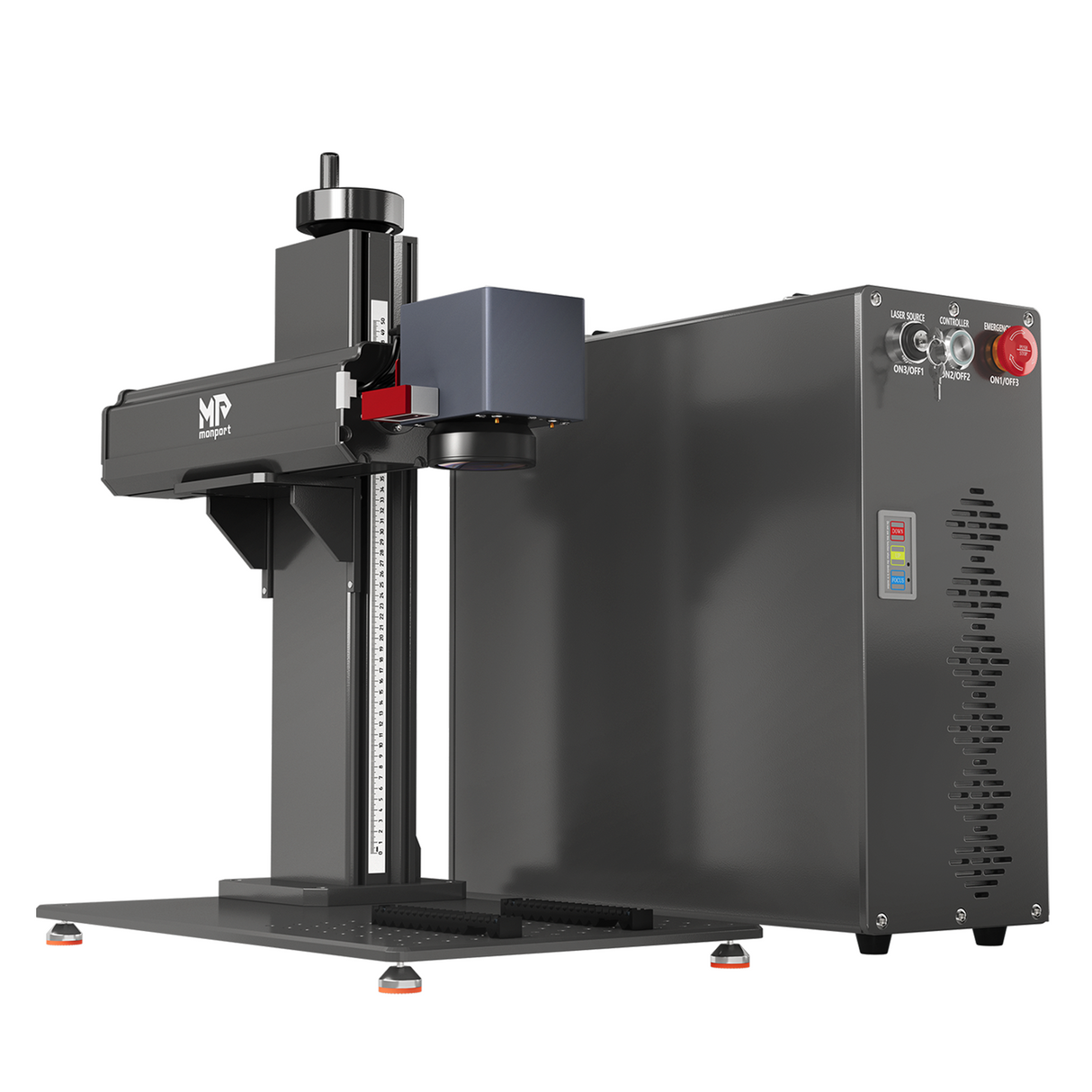 Monport GT 200W Split MOPA & Autofokus-Faserlaser-Gravierer & Farbemarkierungsmaschine