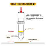 Lentille focale Monport 18mm pour graveur laser CO2 60W-150W