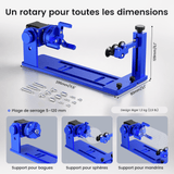 Axe rotatif multifonction amélioré pour Reno/Gpro Vision