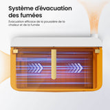 Monport MegaS – Mise à niveau de la série Mega : graveuse et découpeuse laser CO₂ 70 W avec précision intelligente