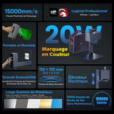 Monport 20W Mini Laser Fibre Portable pour Marquage Métallique Couleur