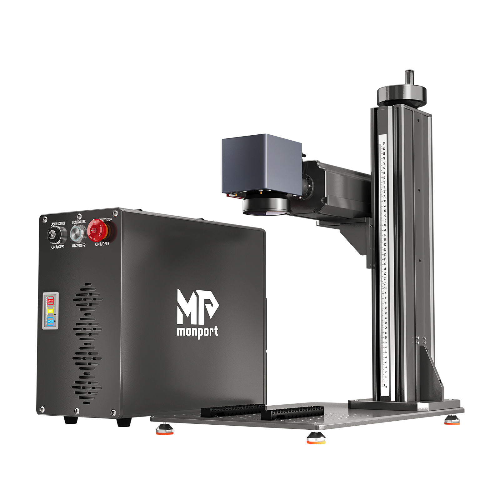 Monport GT 30W Graveur et machine de marquage couleur laser à fibre MOPA séparé avec autofocus – Appareil