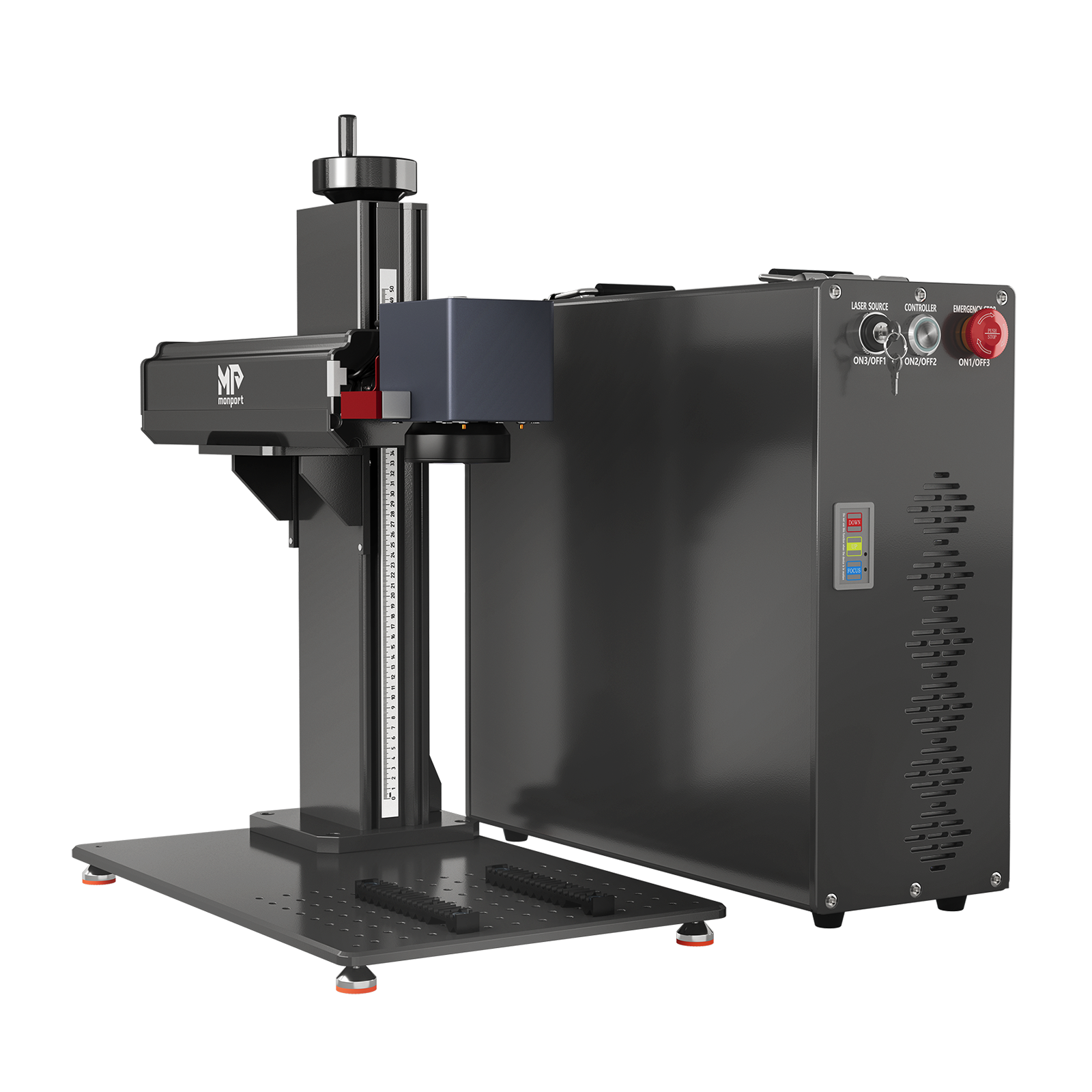Monport GT 200W Split MOPA & Autofokus-Faserlaser-Gravierer & Farbemarkierungsmaschine