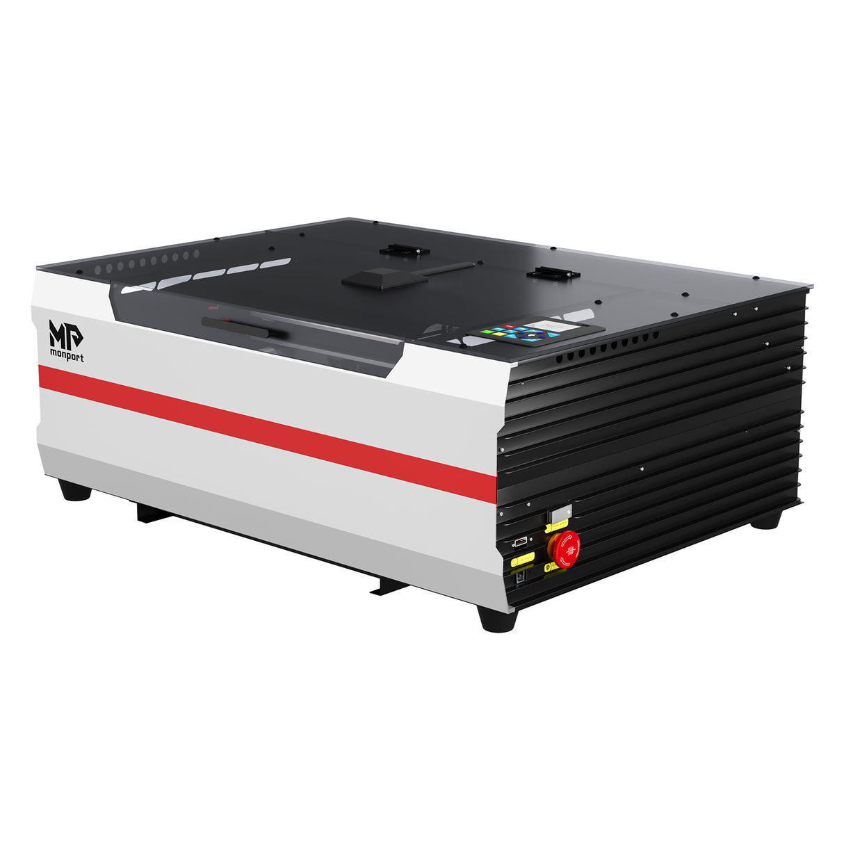 Monport Reno65 Pro Vision 65W – Machine de gravure et de découpe laser CO2 de bureau (24'' x 16'') avec caméra HD 8MP et support de mise au point automatique magnétique